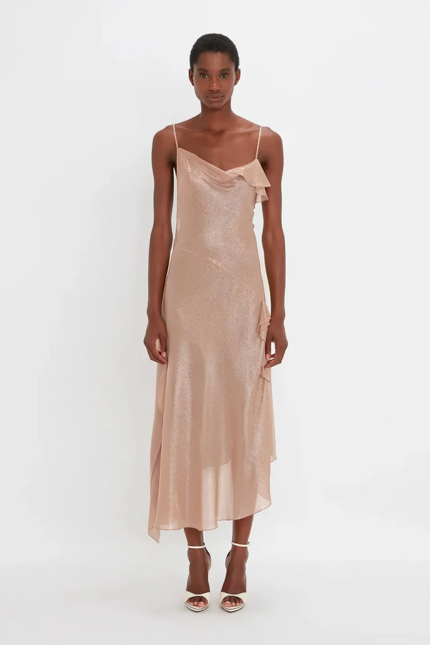 Floor-Length Dress in Ginger